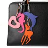 Famous Brand Silk Custom Made Handmade Real Genuine Leather Cute Deer Keychain Animal Seahorse Women Bag Charm Backpack Pendant T27468189