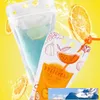 Multi-Style Dryckväska Mjölk Tea Soy Milk Juice Förpackning Väska Zipper Frostat Transparent Tjockad Portabel Dryck Försegling Plastpåse BH1754