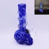 Taşınabilir yumuşak cam su bongs Sigara içme nargile, karanlık sargada parlıyor 18cm/7 inç boyunda tütün için kuru bitki