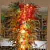 Hotel decor lamp groot glas kroonluchter licht moderne kristallen kunst geblazen murano opknoping led dale chihuly stijl kroonluchters