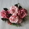 European Fake Roses (10 heads/bunch) 18.9" Length Simulation Autumn Rose for Wedding Home Decorative Artificial Flowers