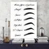 Make-up Wall Art Poster Wenkbrauwvormen Canvas Print Mode Schilderen Zwart-wit Prints Schoonheid Muur Foto Meisjes Kamer Decor4658682