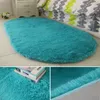 Oval Soft fluffy Faux Sheepskin Fur Area Rugs White Faux Fur Bedside Rugnordic red center living room carpet Bedroom Floor1318U