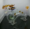 Europa och AmericAglass Pipe Bubbler Rökrör Vattenglas Bong Super Stor färgad Glas Dragon Pot