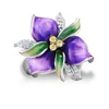 Винтажные ювелирные изделия стерлингового серебра 925 Горячие продажи Pave White Sapphire CZ Diamond Gemstones Party Women Wedding Oversage Flower Ring подарок