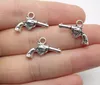 200pcs / Lot Antique Silver Plated Charms arma pingentes para fazer jóias Pulseira DIY Handmade 19x13mm