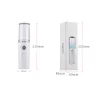 Nano Mini Facial Steamer Handheld Nano Air Humidifier Portable USB Rechargeable Water Meter Ultrasonic Charging Diffuser Face Mist Sprayer