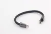 Armband USB-kablar Typ C / Micro USB-kabel lädervävd Data Sync Charger Adapter för Samsuang S20 / S10 / S9 / S8 / Not 10 Android-telefoner