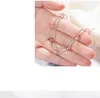 commercio all'ingrosso del braccialetto delle donne dei monili dei braccialetti di cristallo della sfera rosa di modo d'argento
