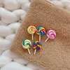 Färgglada Rainbow Lollipop Brooch Candy Badge Party Gift Coat Sweater Dress Jacket Pin Brooches Kvinnor Män Söt Pins