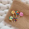 Arcobaleno colorato spilla lecca-lecca Caramella Distintivo Regalo per feste Cappotto Abito maglione Giacca Pin Spille Donna Uomo Spille carine