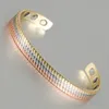 Pure Copper Magnetic Bangle Armband för män Kvinnor Öppna manschett Multicolor Anti Artrit Rheumatism Smärtlindring CX20072941027471350133