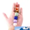 Sanat ve El Sanatları Doğal Kristal Çakra Taşı 7 PCS Set Stones Palm Reiki Şifa Kristalleri değerli taşlar ev dekorasyon aksesuarları rra6796163