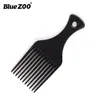 Bluezoo Men Hair Check вставьте афро -кишки для волос, вилка, масла, масло, гладкие укладки волос щетка парикмахерская.