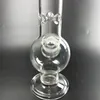 Clear Glass Bong Hookahs 18mm Joint Dab Rig 17,7 tum höga vattenrör för Shisha