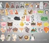 50 stks Leuke Animal Cat Dog Aquarel Stickers Pack Non-Random Auto Bike Bagage Sticker Laptop Skateboard Motor Waterfles Decal