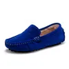 Kinderschoenen Echte lederen schoenen Loafers voor meisjes met vacht 2020 Winter Fashion Sneakers Kinderwten Casual Boys Walking