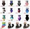 Bandiera americana Tie-dye Magic Turban designer maschera per il viso all'aperto maschera per il viso maschera antipolvere mascherata triangolo triangolo orecchio appeso XD23710