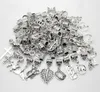 100pcs/lot alloymixed Vintage charms Pendant Big Hole Beads fit Pandora Charms Bracelets Necklace DIY Jewelry Making