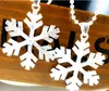 Mode Silvery Blue Snowflake Pendant Halsband Tjejer Smycken Diamant Strass Snow Necklace Cosplay Tillbehör Tjejer Halsband XMS Presenter