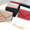 Monederos para mujer Mini billeteras en efectivo Bolso plegable Paquete de tarjeta billetera de cuero multi color estratificado dama diseño monedero clásico pliegue bolsillo con cremallera con caja Cartera de embrague