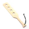 38cm Holes Cut-out Wooden Paddle Bamboo Spanking Paddles Adult Sex Toys Flogger Couples game CX200718