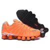 Nike Shox TL الاحذية OZ NZ R4 1308 كلاي أورانج الثلاثي أسود أزرق معدني الفضة جامعة الشروق أحمر أبيض أحذية رياضية الرجال المدربين الرياضية