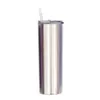20oz Sublimation Skinny Tumbler Stainless Steel Mugs Vacuum With Drinking Straws Insulated Water Bottle Sea DDA1914613744