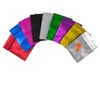 New Muiti-Color 8,5x13 cm 100 PCS Mylar Foil Zipper Food Grade saco de armazenamento com rasgo entalhes folha de alumínio Reclosable sacos de embalagem para Spi
