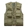 7XL hommes gilet de sécurité été col en V hommes tactique utilitaire gilet Orange extérieur sans manches chasse pêche mâle vêtements de sport décontractés280q