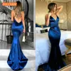 Fashion Royal Blue Women Long Evening Dress Sexy Evening Gown Real Pos V-neck Slim Fit Mermaid Formal Party Dresses Prom Y200930