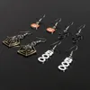 Presentes Halloween Brincos Alloy abóbora Brinco Aranha Bat Pendant Earring do amante da forma Jóia Halloween Customes Acessórios DW4523