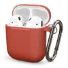 Airpods Koruyucu Kılıf için Silikon Kılıf Kılıf Antilost Kanca Kulakiçi Kılıf Apple Airpods 3 Bluetooth Kulaklık Için