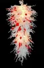 White Long Contemporary Large Hotel Led Chandliers Luxury Crystal Hand Blown Glass Chandelier Christmas Lighting