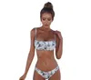 Bikini Designer Swimsuit Swimwear Personality Gathered Steel Bracket Split White Black