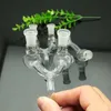 new Europe and America bubbler smoking pipe water Glass bong Transparent catapult glass adapter 10mm