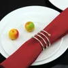 6pcs Serviette Rings Alloy Napkin Holder West Dinner Towel Napkin Ring Party Decoration Table Decoration Accessories Hogard241J