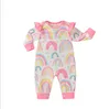 Baby Rompers Tie Dye Boys Clothing Cotton Long Sleeve Jumpsuit nyfödda butik Onesies Spring Autumn Baby Girl Footies Clothes LSK514