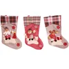 3 Styles New Arrival Christmas Stockings Decor Ornament Party Decorations Santa Christmas Stocking Candy Socks Bags Xmas Gifts Bag LX2550