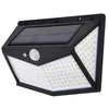 Lampes solaires 212LEDs applique murale étanche lampe extérieure capteur de mouvement alimenté projecteur