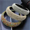 Kobiety Barokowe Zespół Włosów Dziewczyny Akcesoria Do Włosów Damskie Diamentowe Hairband Ręcznie Made Headbands Hoop Hoop Turban Heatwear