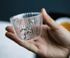 Прозрачная стеклянная цветочная чашка чайная чашка в японском стиле высокотемпературная кружка с сливой персонализированной подарочной чашкой Drinkware