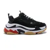 Triple S Sneaker Rose 17FW Plate-forme Chaussures hommes femmes Noir Blanc Bleu Rouge Vert Jaune Bred hommes formateur Baskets