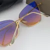 Урожай ретро женщин конструктора моды Cateye Sunglasses золото рамки верхнего качества Солнцезащитные очки женские Марка Дизайнер Sonnenbrillen Shades 531