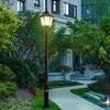 LED Cast Aluminium One Head Lamppe Post Light Street Light för Utomhus Landskap Pathway Driveway Street Patio Garden Yard Lawn