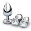 3pcs/Set Small Medium Big Smooth Metal Anal Plug Dildo Sex Toys Butt Plugs Gay Anal Beads for Women/Men