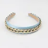 Goud Metalen Ketting Haarbanden Voor Dames Meisjes Legering Punk Stlye Hoofdband Mode Hoofd Wrap Haar Hoop Haaraccessoires