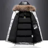 Merk Winter Heren Jassen Warm Dikke Mannelijke Jassen Winddicht Bont Hooded Parka Heren Overjassen Mens Uitloper Kleding 4XL