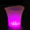 5L Waterproof Plastic LED Ice Buckets 7 Color LED Wine Drinks Beer Ice Cooler Light Up Champagne Beer Bucket Bars Night Party disco
