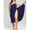 S-5XL Ladies Large Size Beach Wrap Dress Bikini Swimsuit Cover Women's Swimwear Beachwear